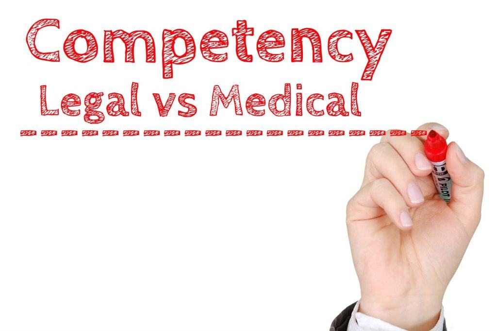 Competency - legal vs medical